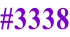 #3338